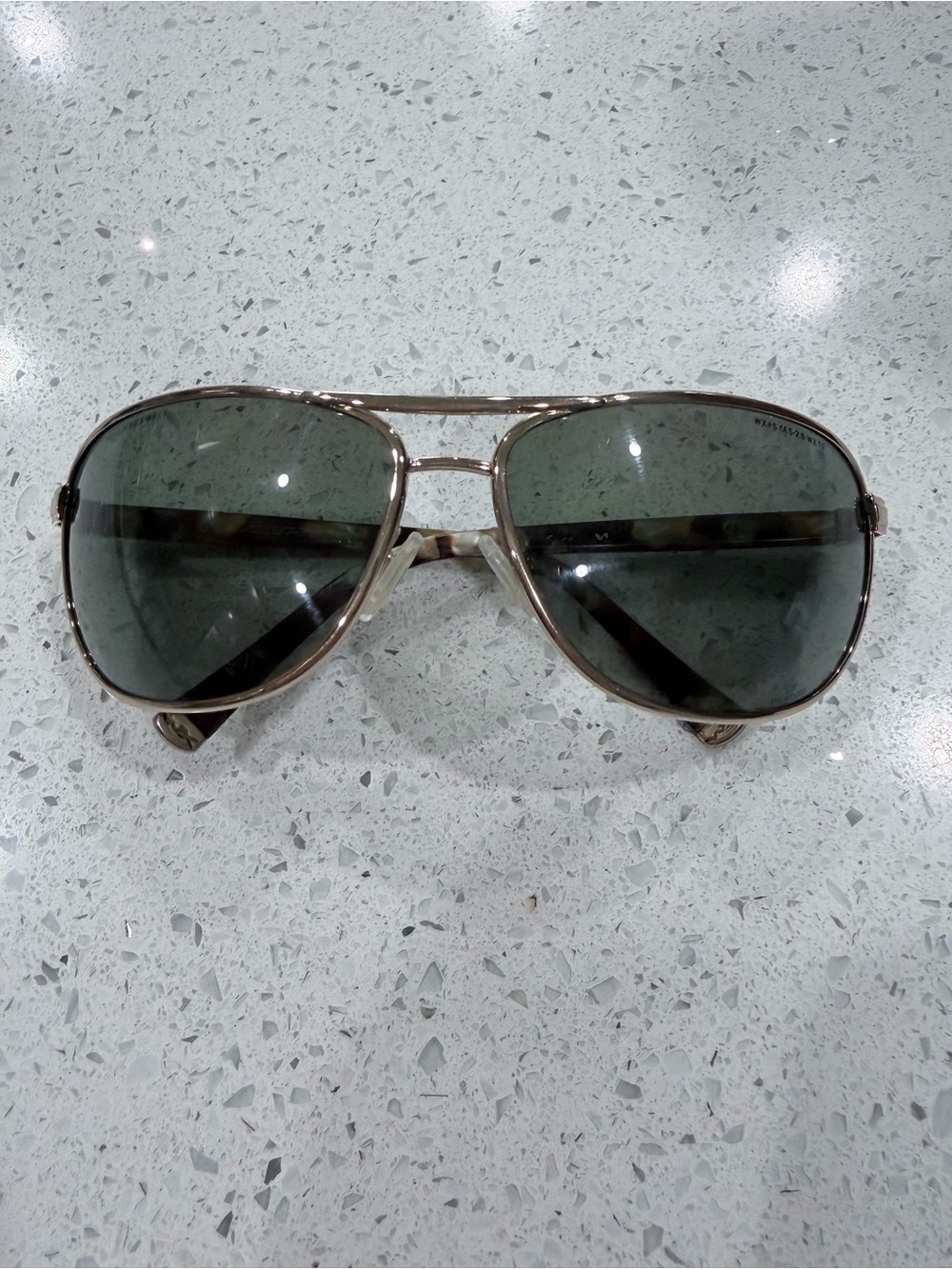 Wiley X Klein Aviator Sunglasses with Green Lenses